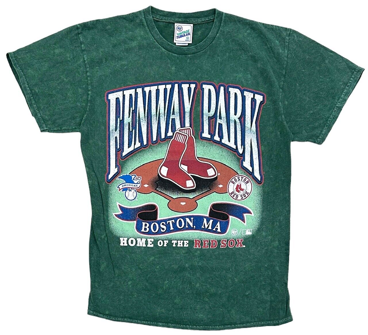 Boston Red Sox Fenway Park Stadium by 47 Brand Men\'s Vintage Distressed T-Shirt