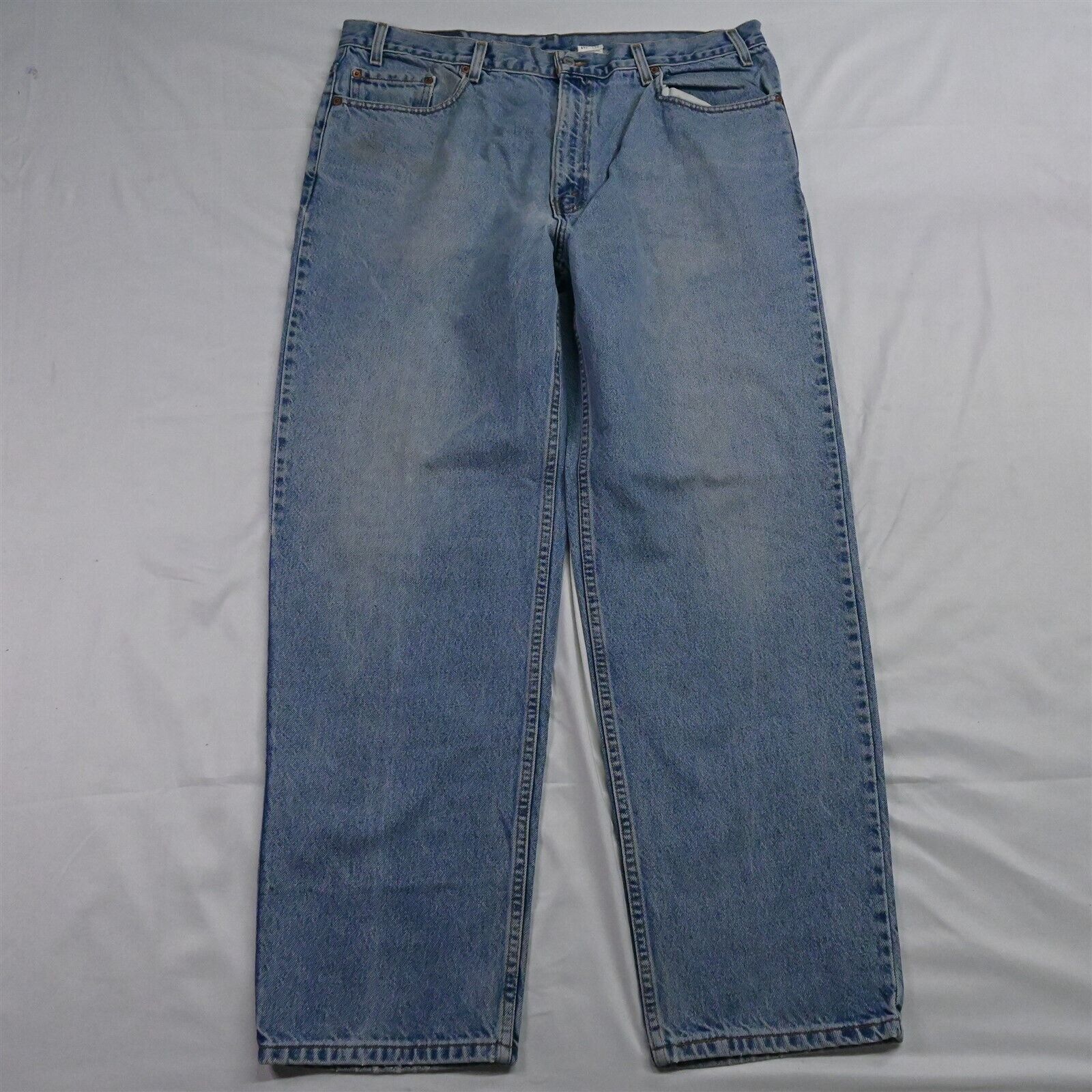 Vtg 2001 Levi\'s 40 x 32 550 Relaxed Fit Light Stonewash Denim Jeans