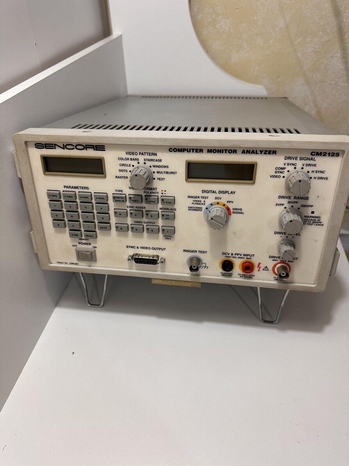 Sencore Vintage CM2125 Computer Monitor Analyzer Clean w Cord
