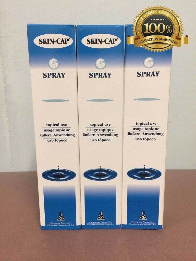 (3) Skin Cap Spray 200ml Psoriasis Eczema Seborrhea Skincap Exp2028