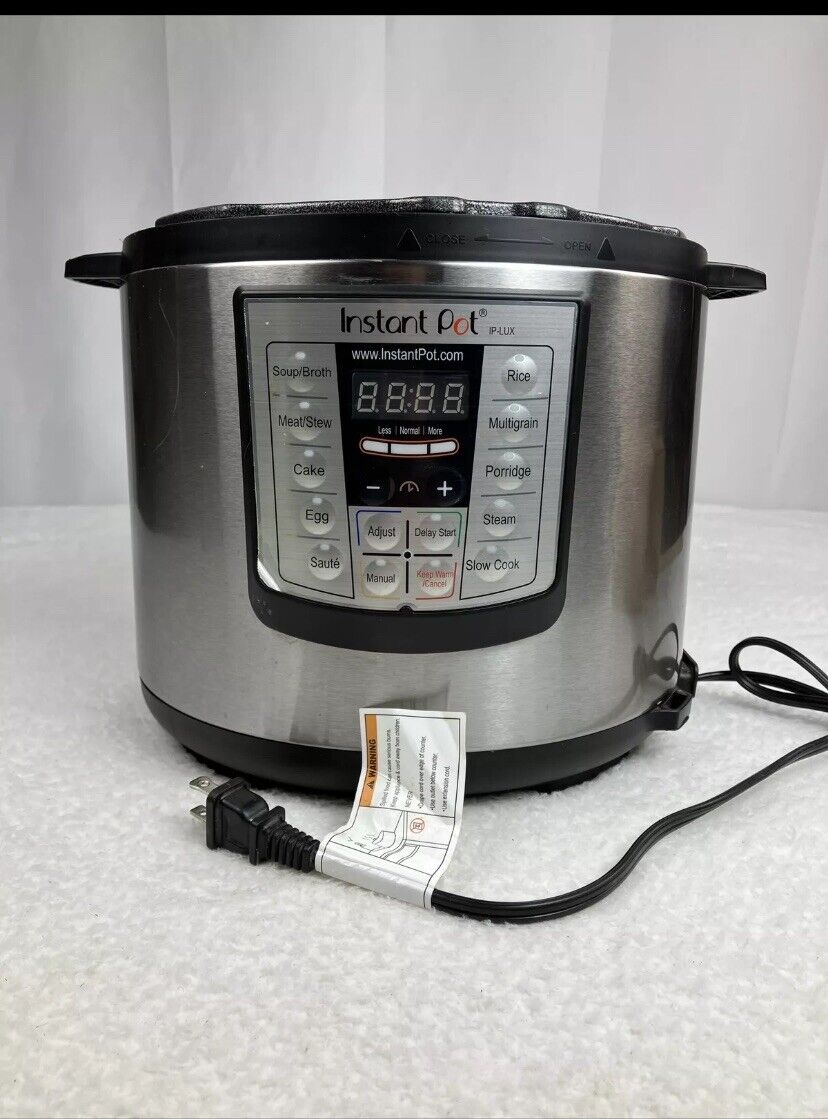 Instant Pot Base W Top IP-LUX60 V3 6 Quart Electric Pressure Cooker See Discrip