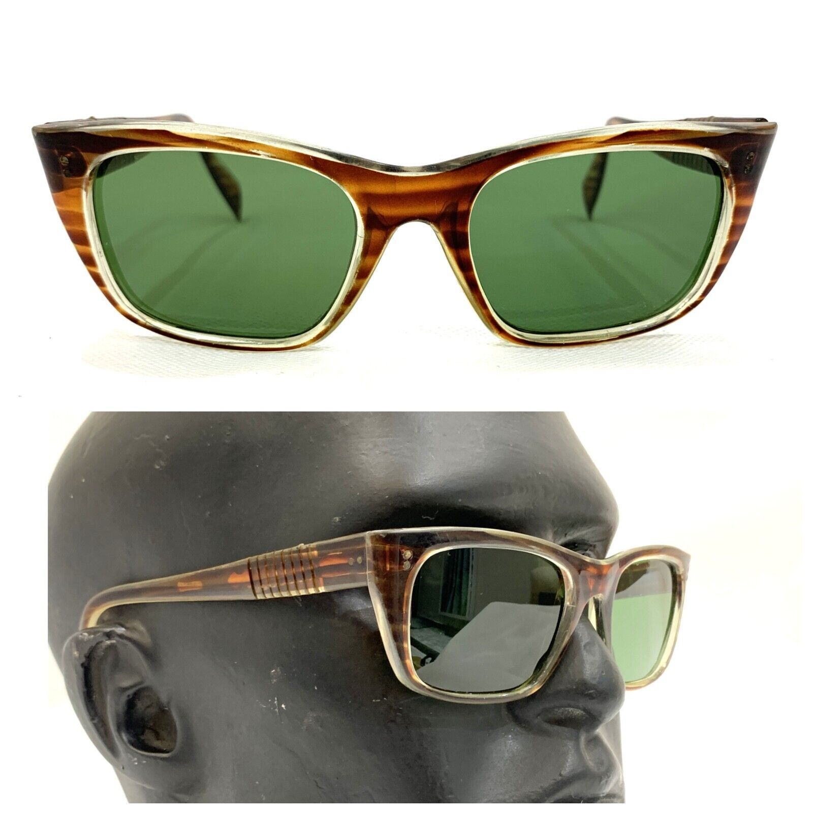 Vintage Samco sunglasses 1960's Italy Made Italian mid century unused Men pilot