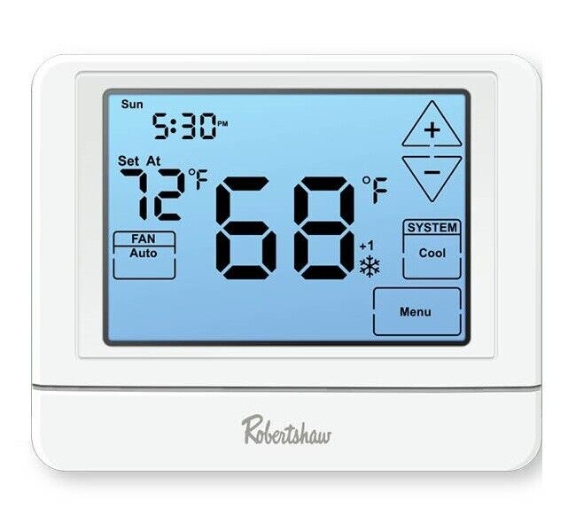 Robertshaw RS9110T 7-day / 5-1-1 programmable 1 heat 1 cool touchscreen Thermost