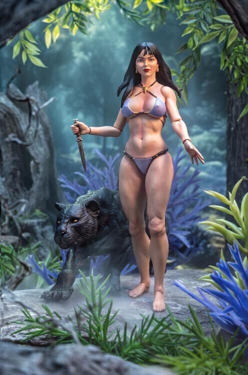 1/12 1:12 Frazettagirl Fire And Ice Teegra Collectible Action Figure (PRE-ORDER)