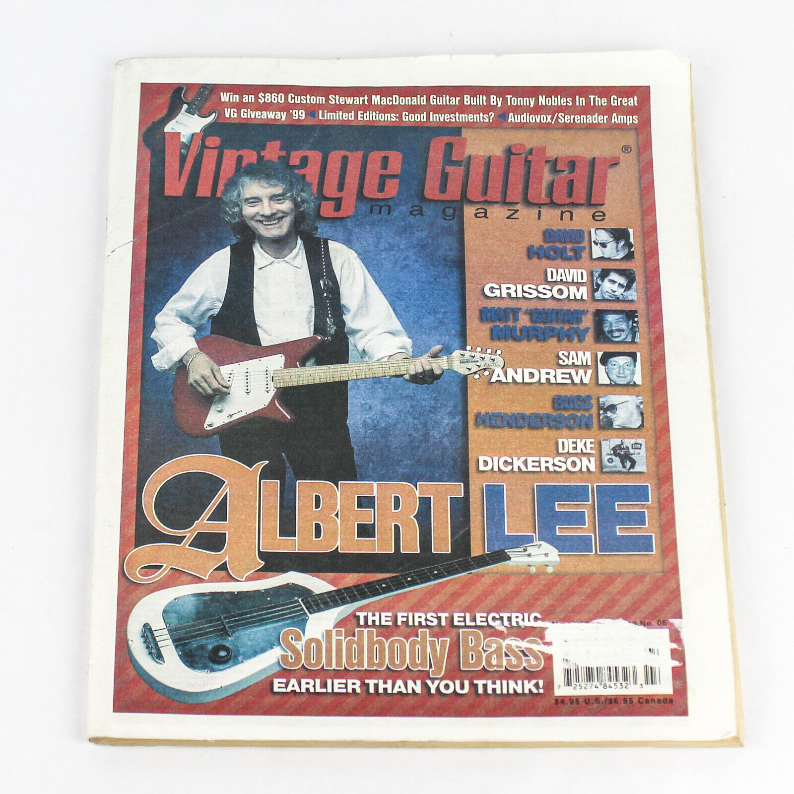 Vintage Guitar Magazine Albert Lee March 1999 Vol 13 No 06