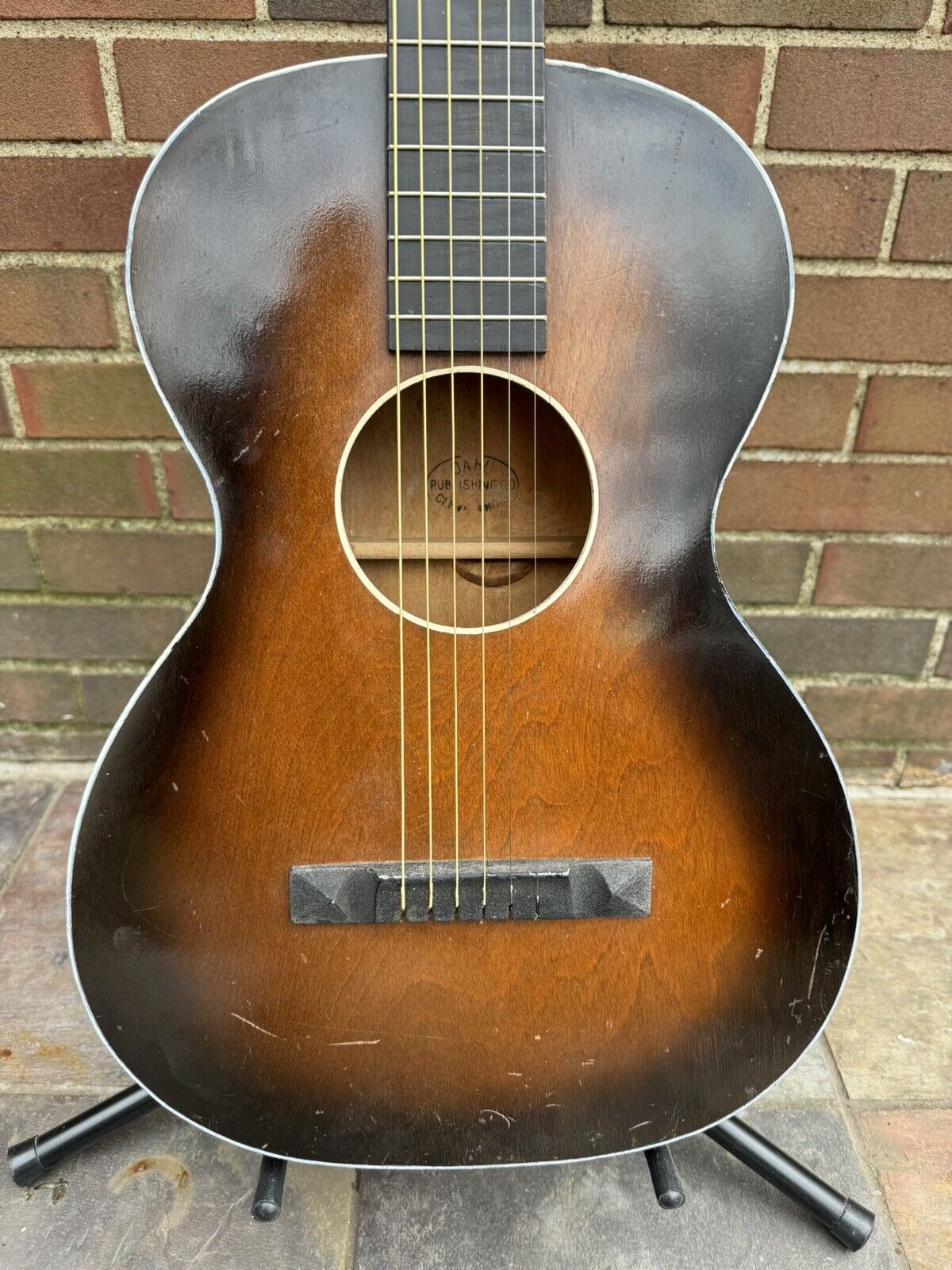 Vintage 1930s Oahu Publishing Co Square Neck Lap Steel Acoustic Guitar-Beautiful