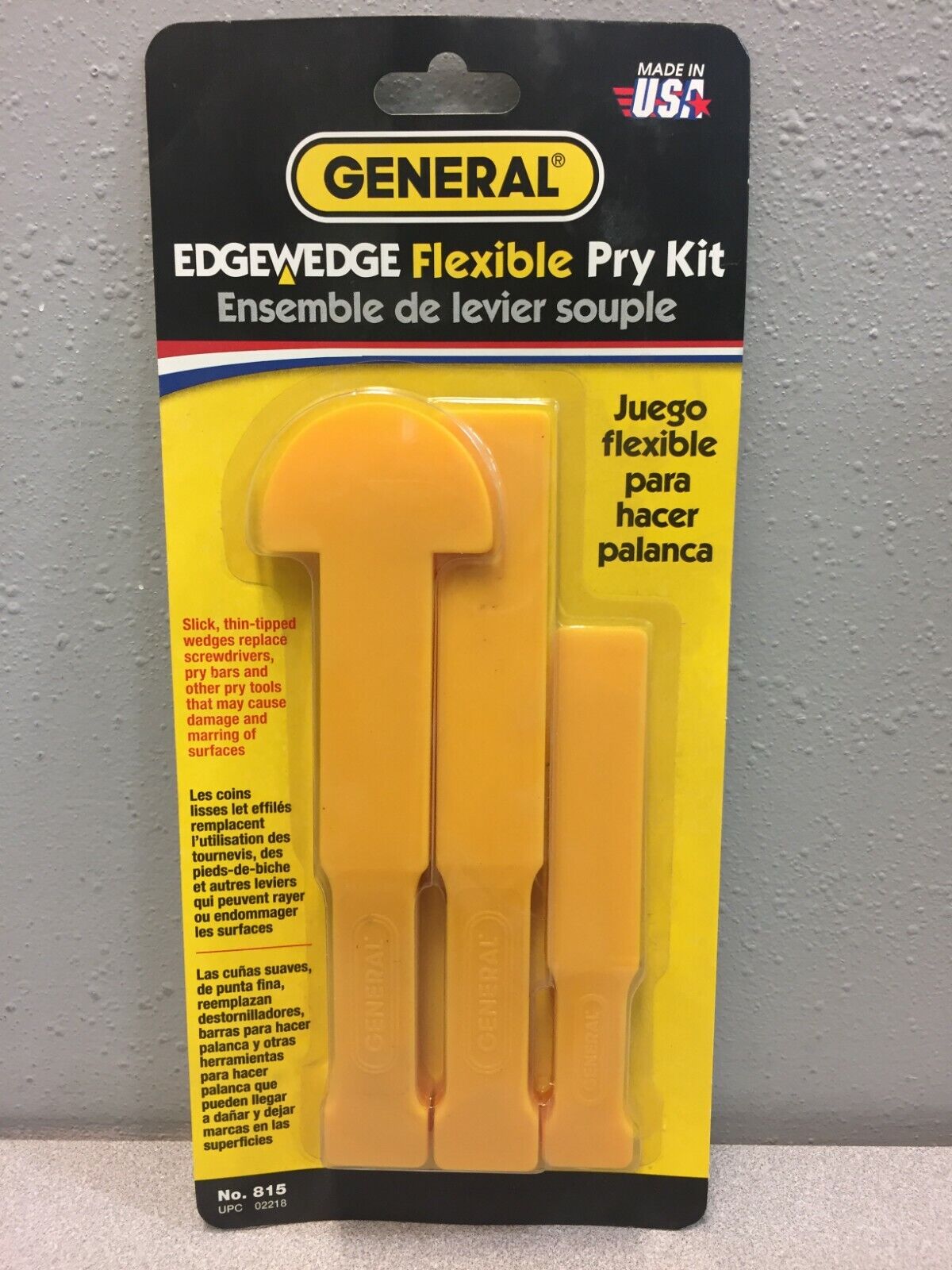 General Tools 815 Flexible Pry Bar Set 3 pk