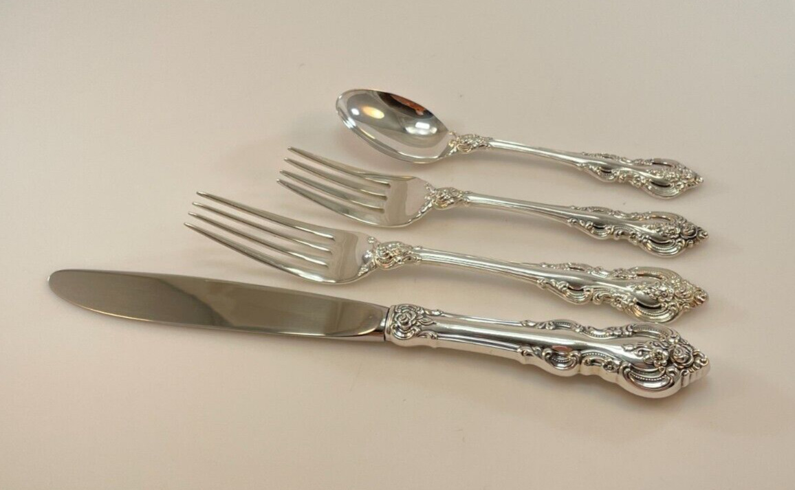 Towle El Grandee Sterling Silver 4 Piece Place Setting - Dinner Size - No Mono