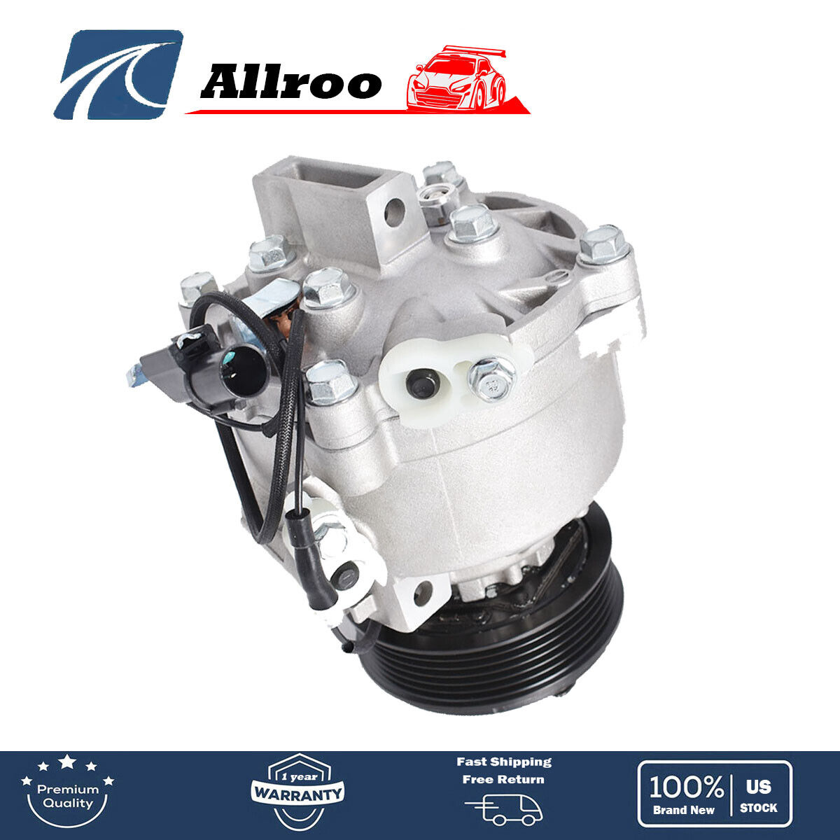 A/C Fit For 2009 2010 2011 2012 2013 2014 Mitsubishi Lancer 2.0L AC Compressor