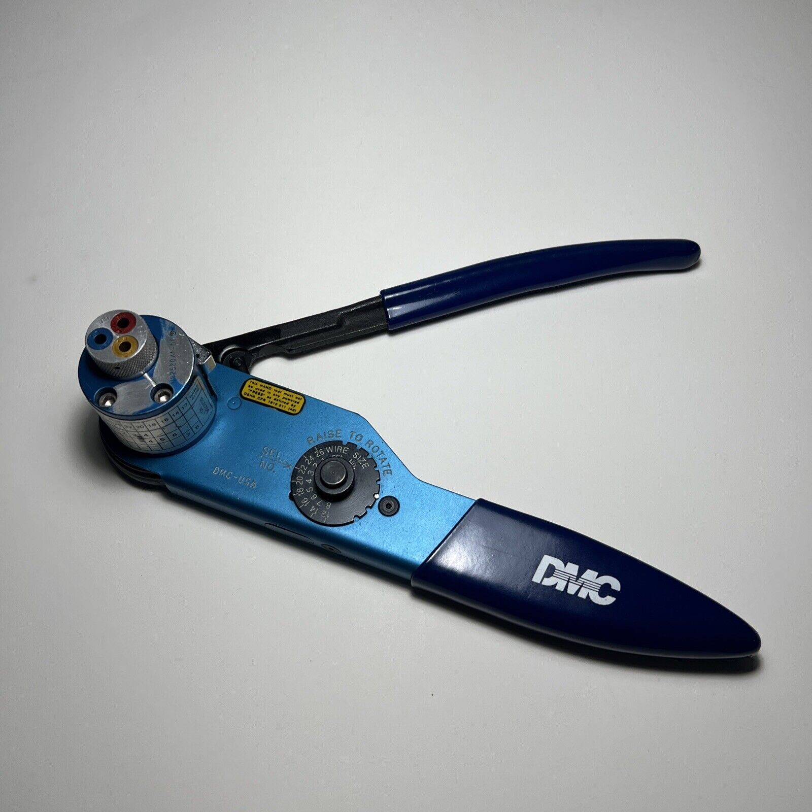 DMC Daniels AF8 M22520/1-01 Crimp Tool w/ 1-08 Positioner - Works Perfectly