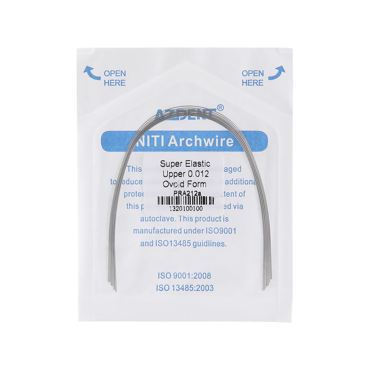 AZDENT Dental Orthodontic Braces Brackets Metal Mini Roth.022 Hook345/Arch Wires