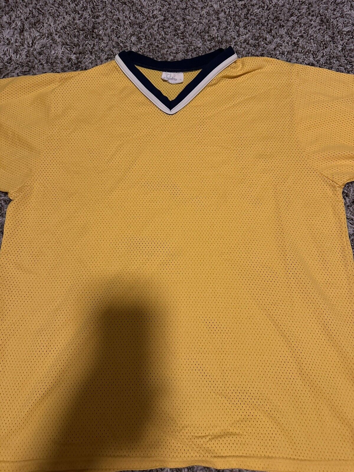 Vintage 60’s 70’s Yellow blank jersey size X-Large