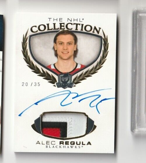 2020-21 The Cup The NHL Collection Patch Autographs #NHLAR Alec Regula /35 Auto