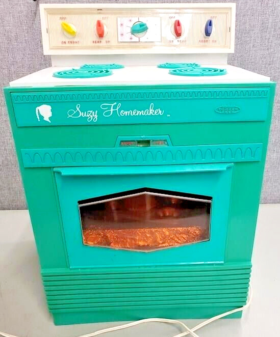 Vintage Working 1960s Topper Suzy Homemaker Easy Bake Oven Clean & Light Works