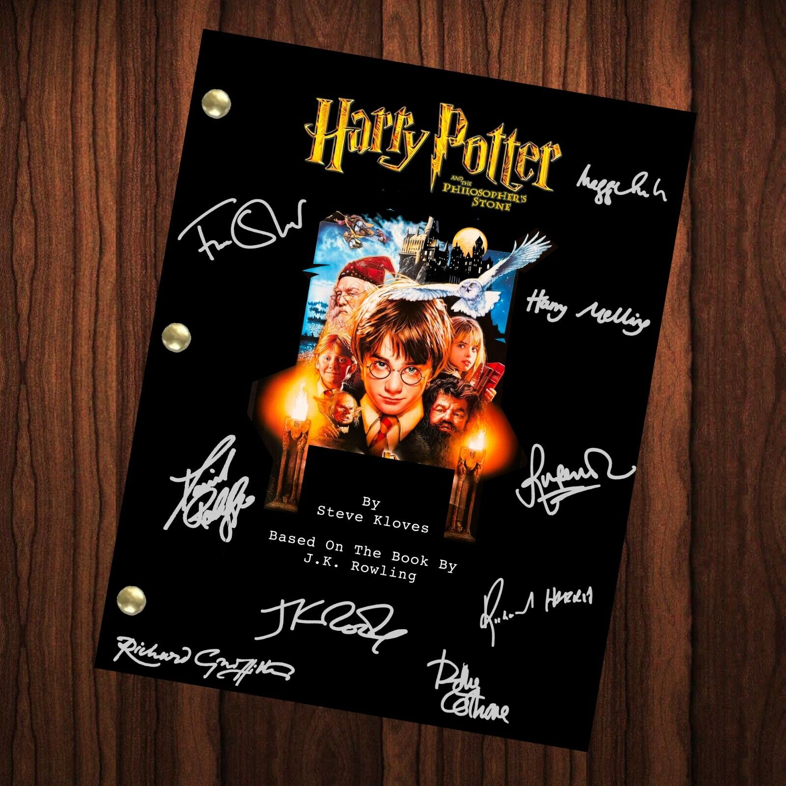Harry Potter Autographed Signed Movie Script Full Screenplay Sorcerer\'s Stone 