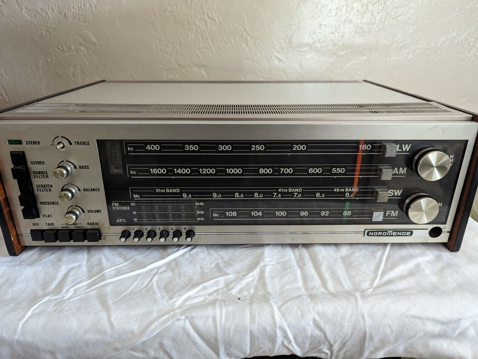 Vintage NordMende HiFi 8001/ST-C Rare High End Stereo Receiver AM/FM/SW/LW