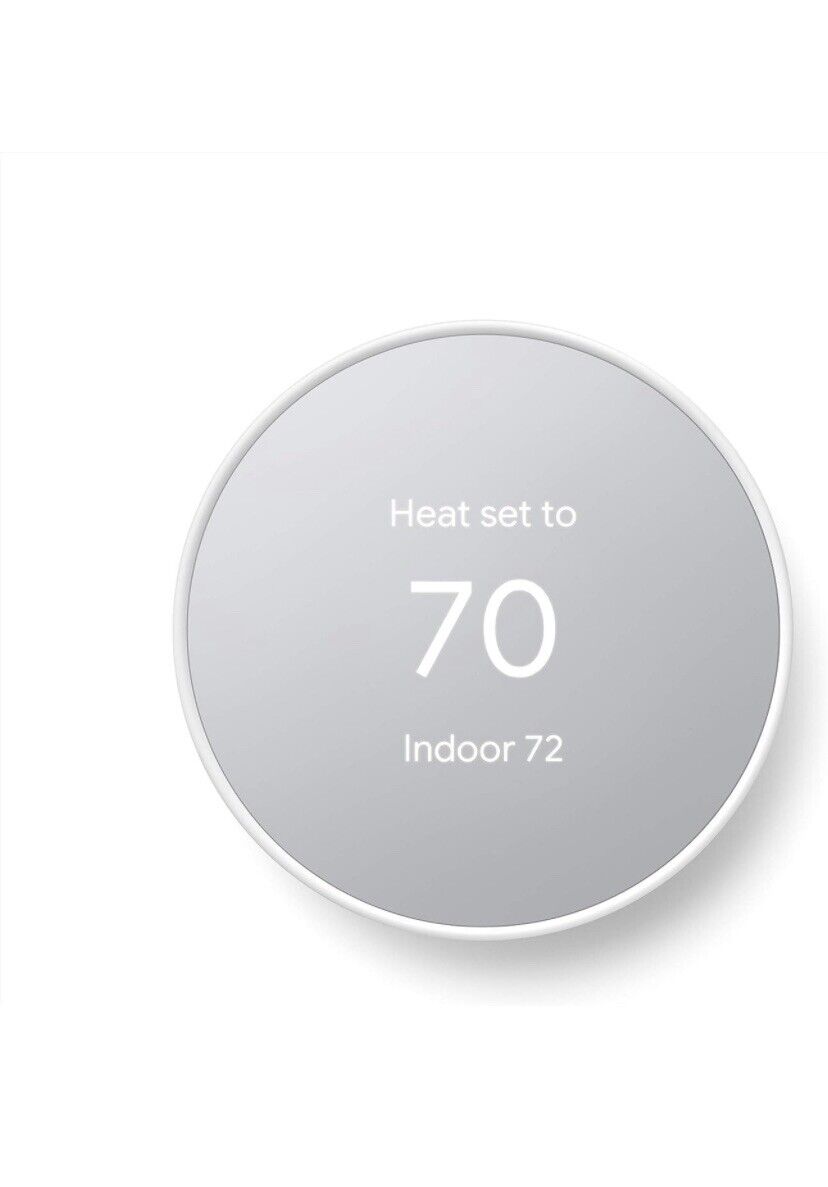 Google Nest Smart Thermostat, Snow - Discounted New Open Box.