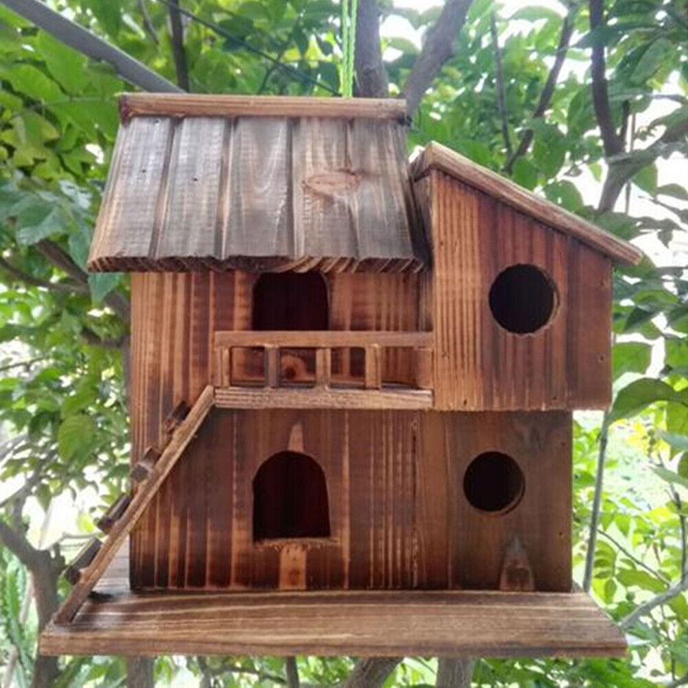 Squirrel House Nesting Box Bird Nature Animals Safety Wooden Nest Protector USA