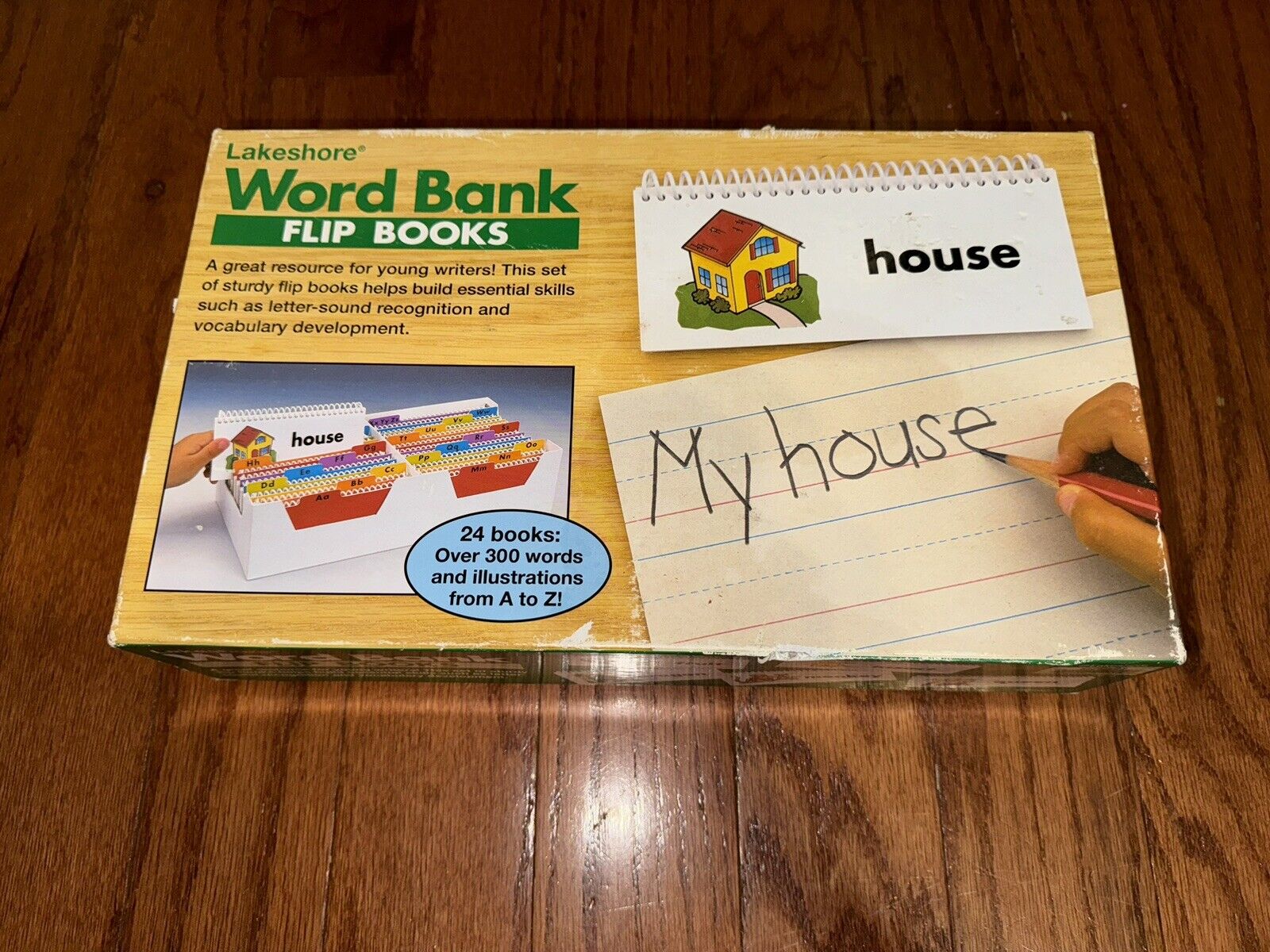 Vintage Lakeshore Word Bank Flip Books RR321 Language Education School Home ABC