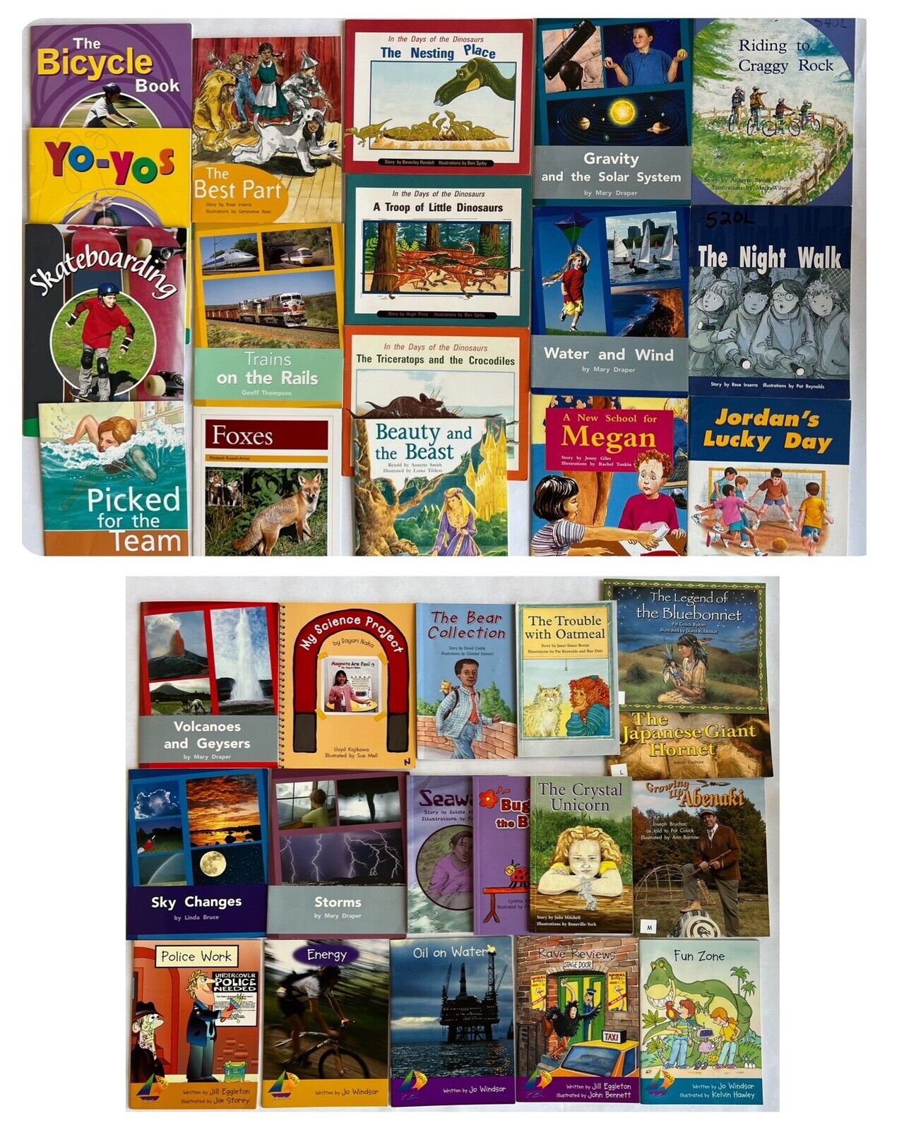 Lot of 34 Rigby PM, PM Plus, Sails, Literacy + Readers Early Learning Homeschool