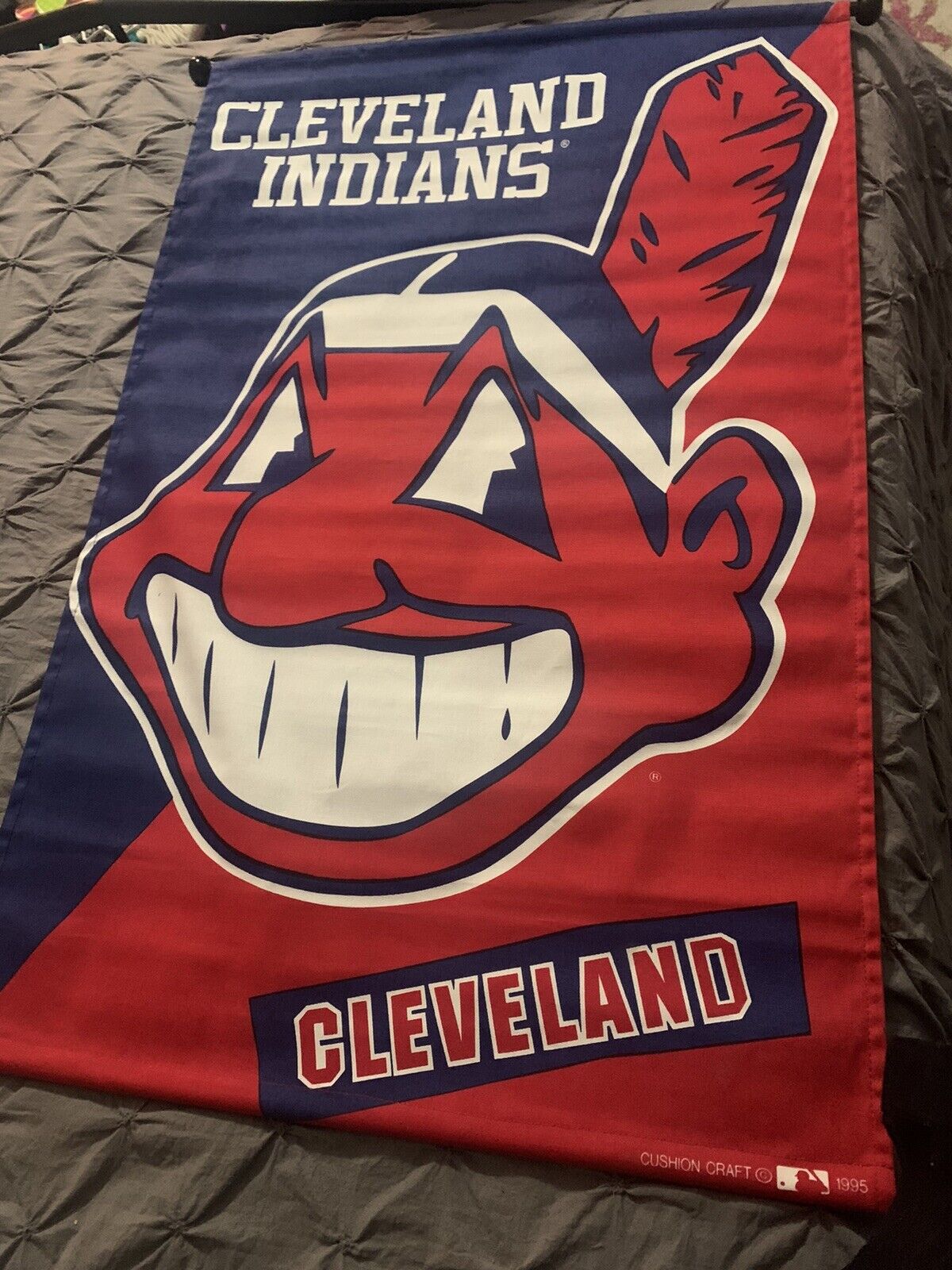 Cleveland Indians Vertical Banner Flag Vintage