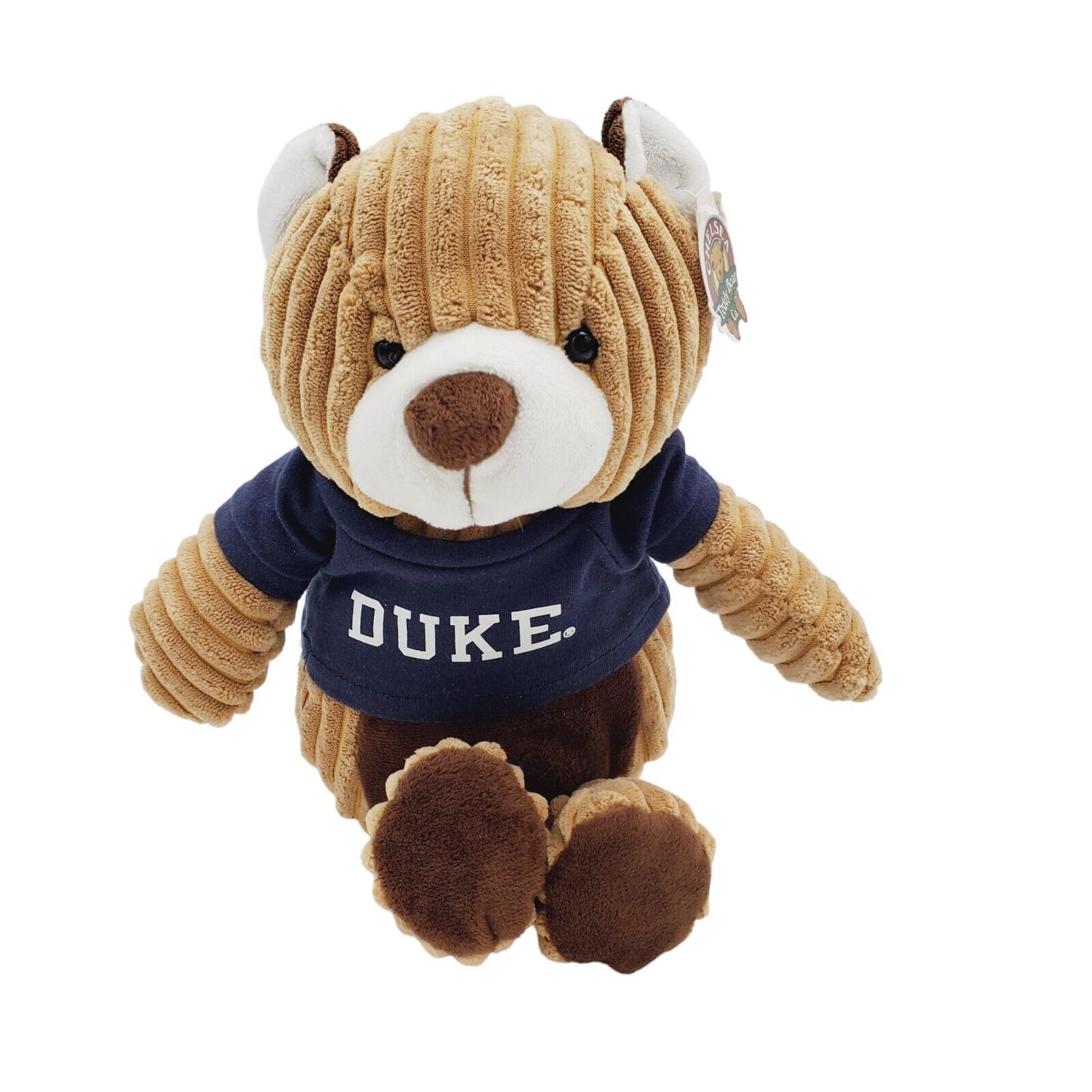 Duke Blue Devils Stuffed Chelsea Teddy Bear Tshirt Plush Stuffed Animal Tags 15\