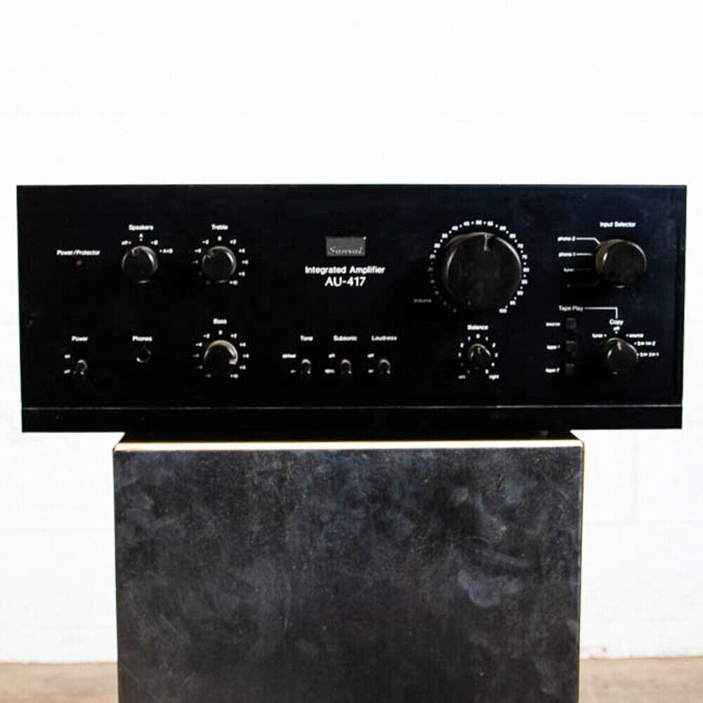Vintage Sansui AU-417 Integrated Amplifier Stereo Amp Black 1980 Home Audio Hifi