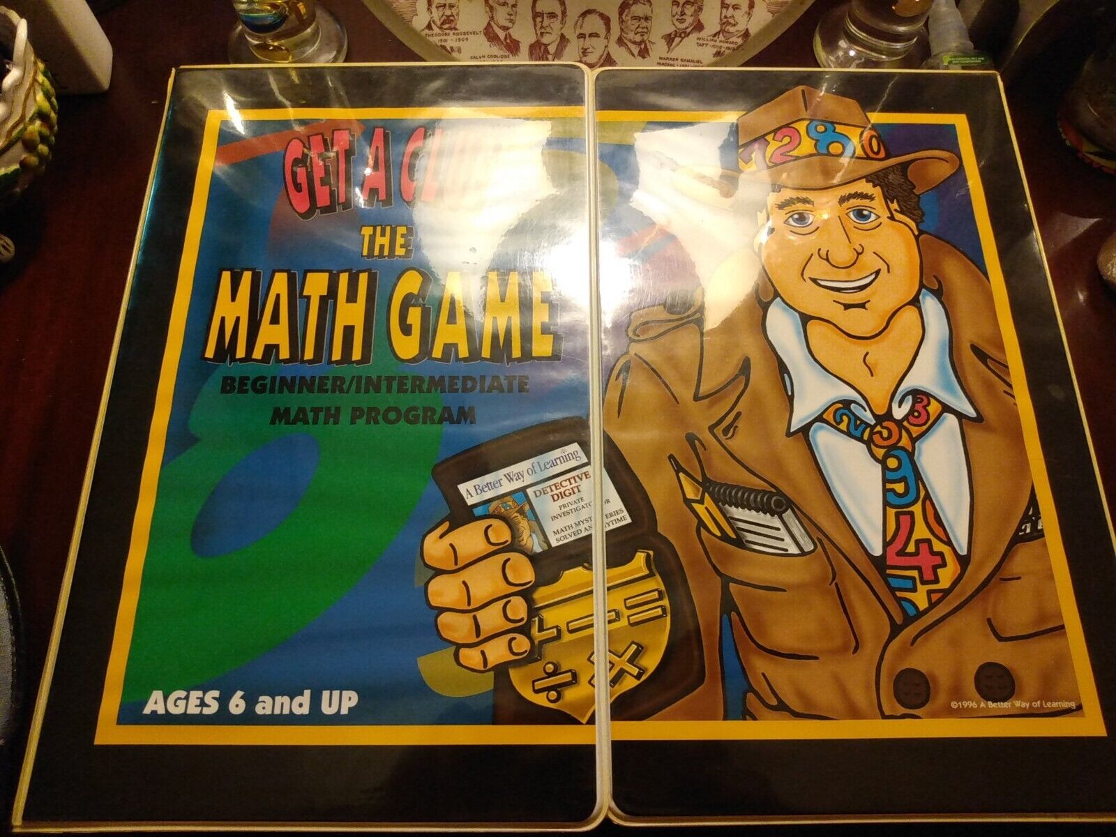 Vtg Get a Clue The Math Game Complete 1996 