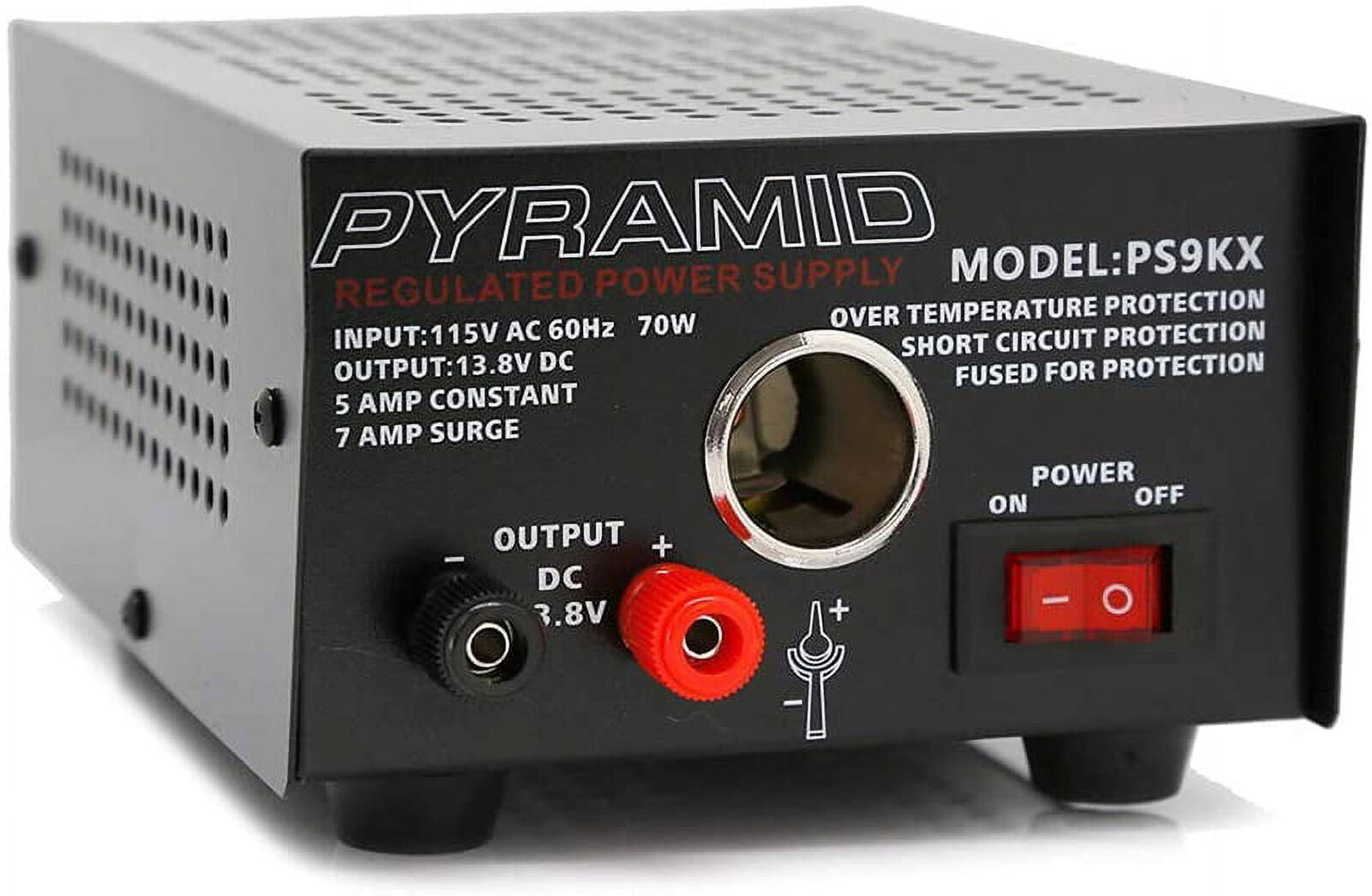 Universal Compact Bench Power Supply-5 Amp Linear Regulated Benchtop Converter