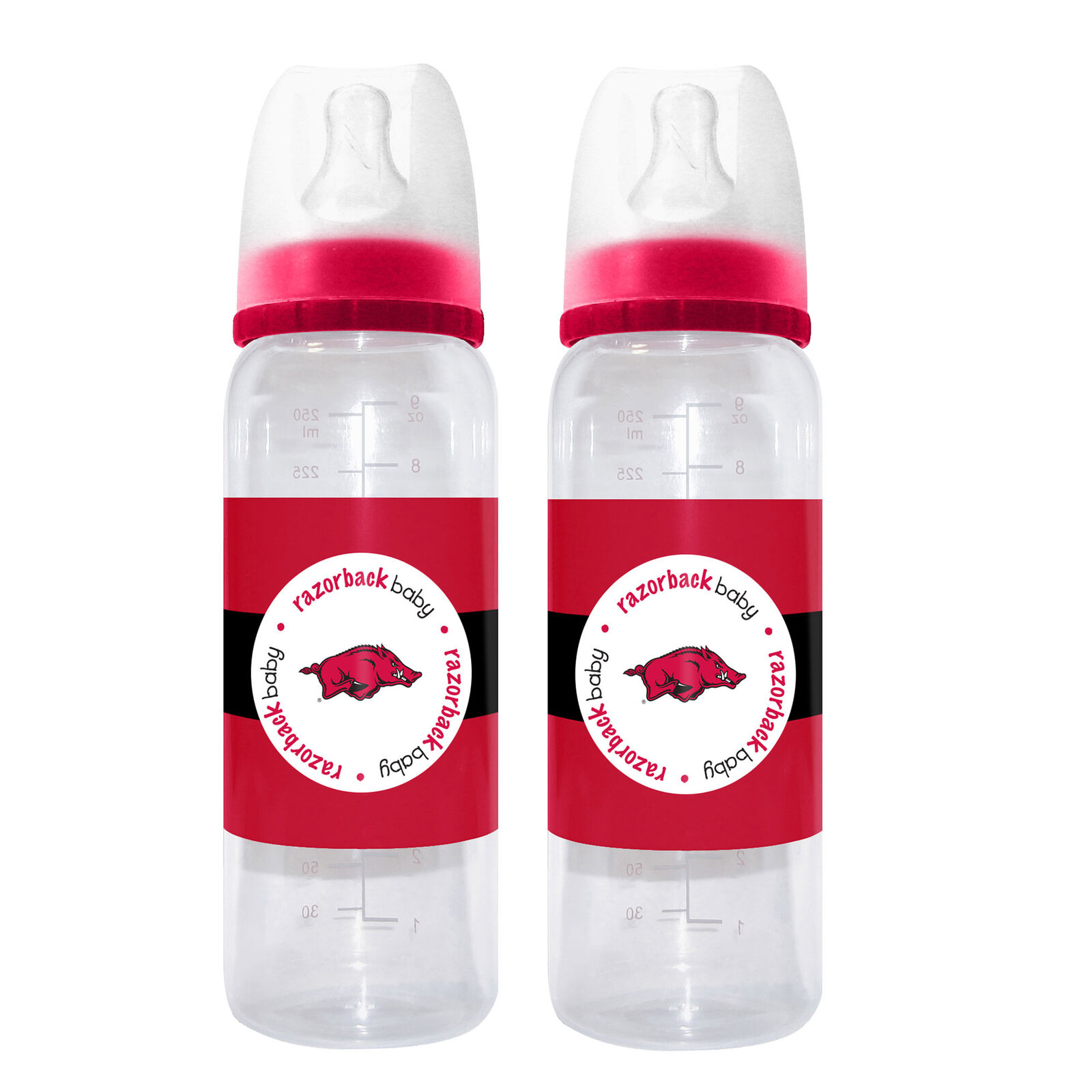 BabyFanatic - Arkansas Razorbacks - Officially Licensed NCAA Baby Bottle 2-Pack