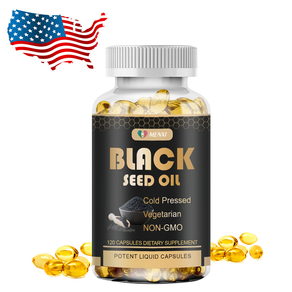 Natural Black Seed Oil Capsules 100% Cold Pressed - Immune Support 120 Capsules