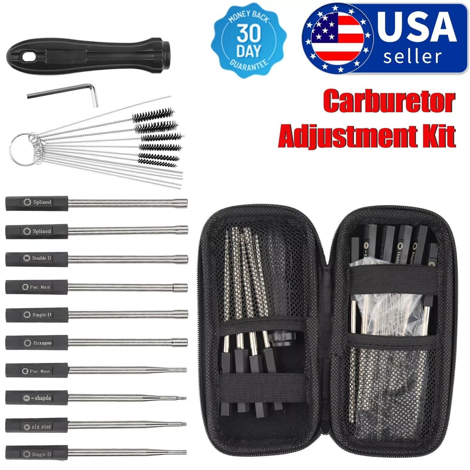 13 Pcs Carburetor Adjustment Tool Kit for Common 2 Cycle Small Engine US Stock