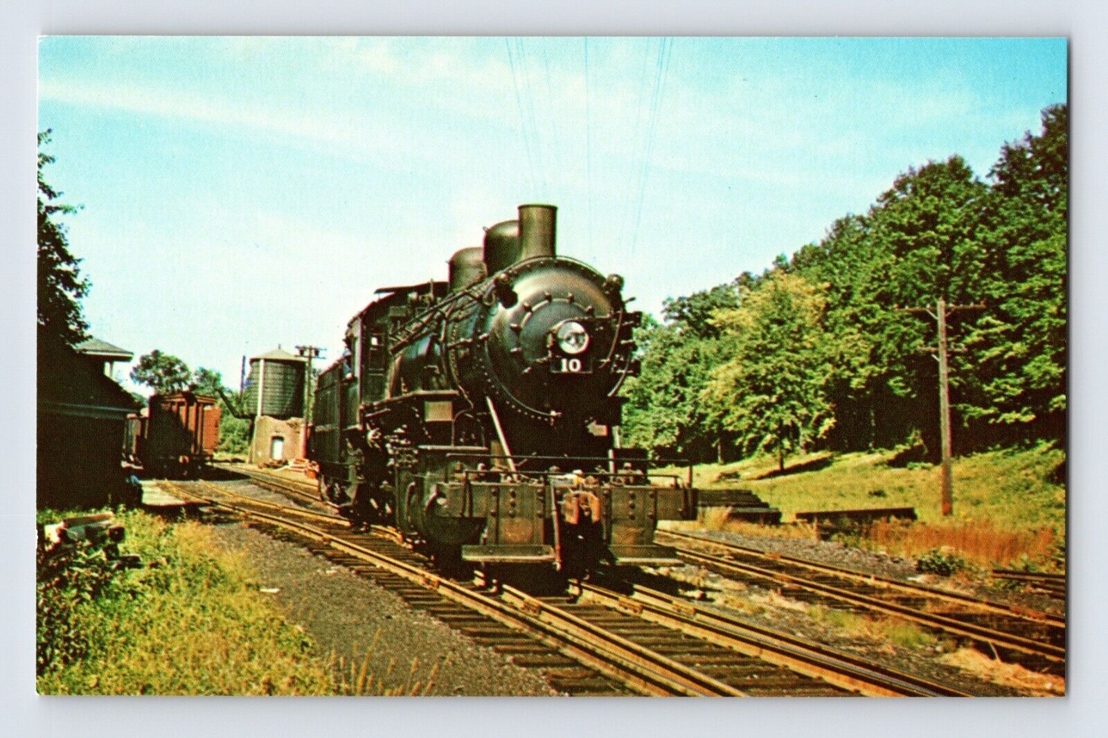 Postcard Railroad Train Morristown Erie Consolidation Whippany NJ 1970s Unposted
