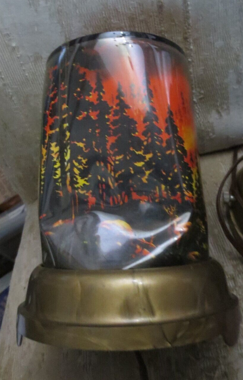 1950 Econolite Roto Vue Junior A. B Leech Forest Fire Scene Lamp No Top or Tube