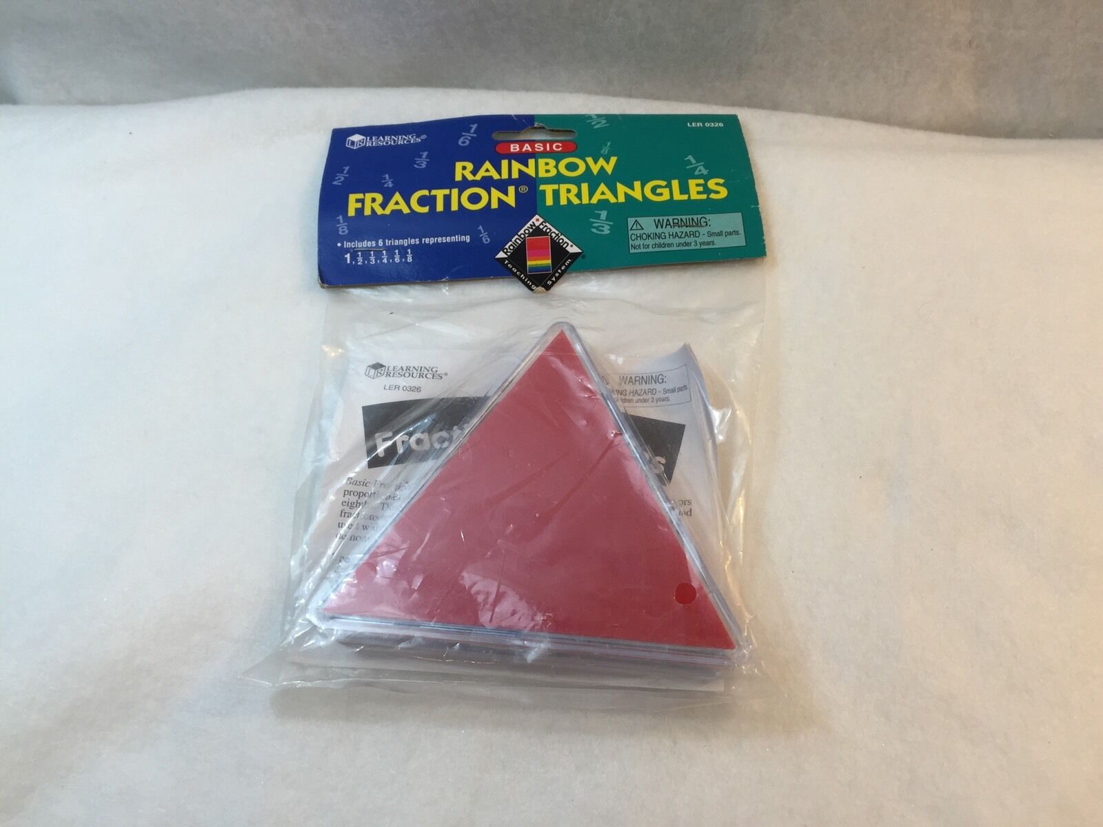 Learning Resources Basic Rainbow Fraction Triangle Teaching System
