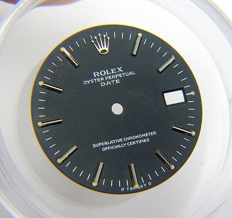 Vintage Genuine Rolex Date 34mm Faded Black Cream Sigma Dial 1500 1501 1503