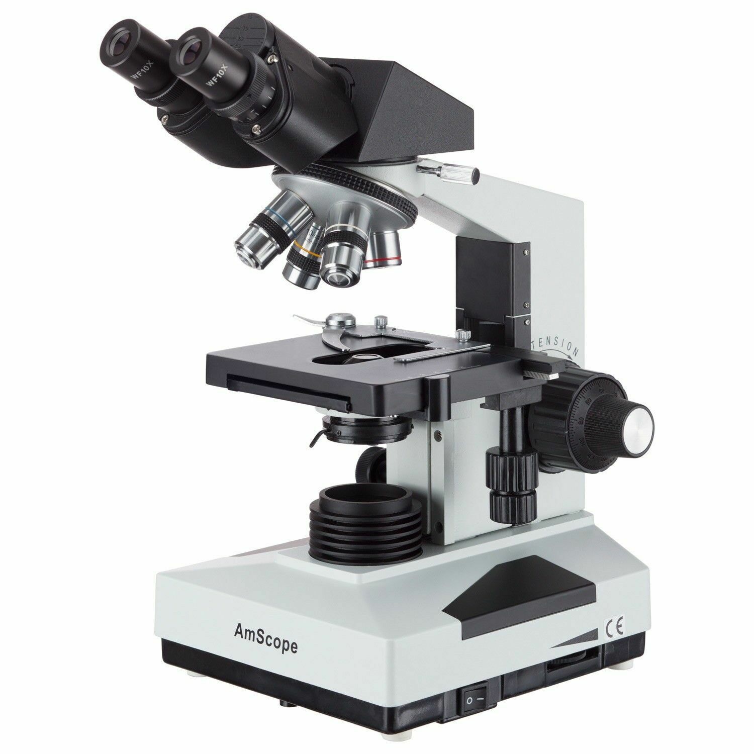 AmScope 40X-2000X Compound Biological Lab Microscope Multi-Use
