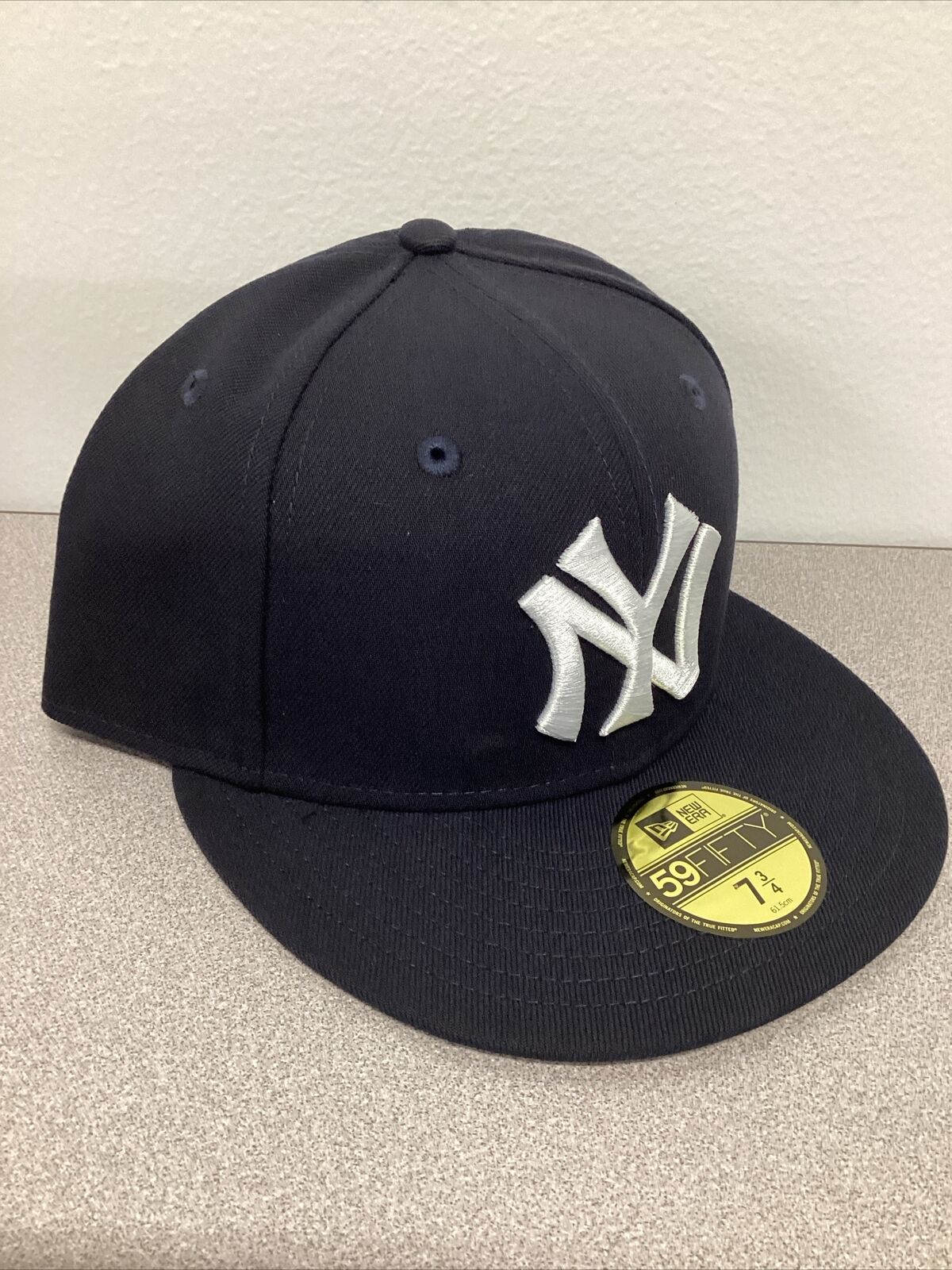 New York Yankees New Era 59FIFTY Coop Blue Hat Cap 7 3/4 New