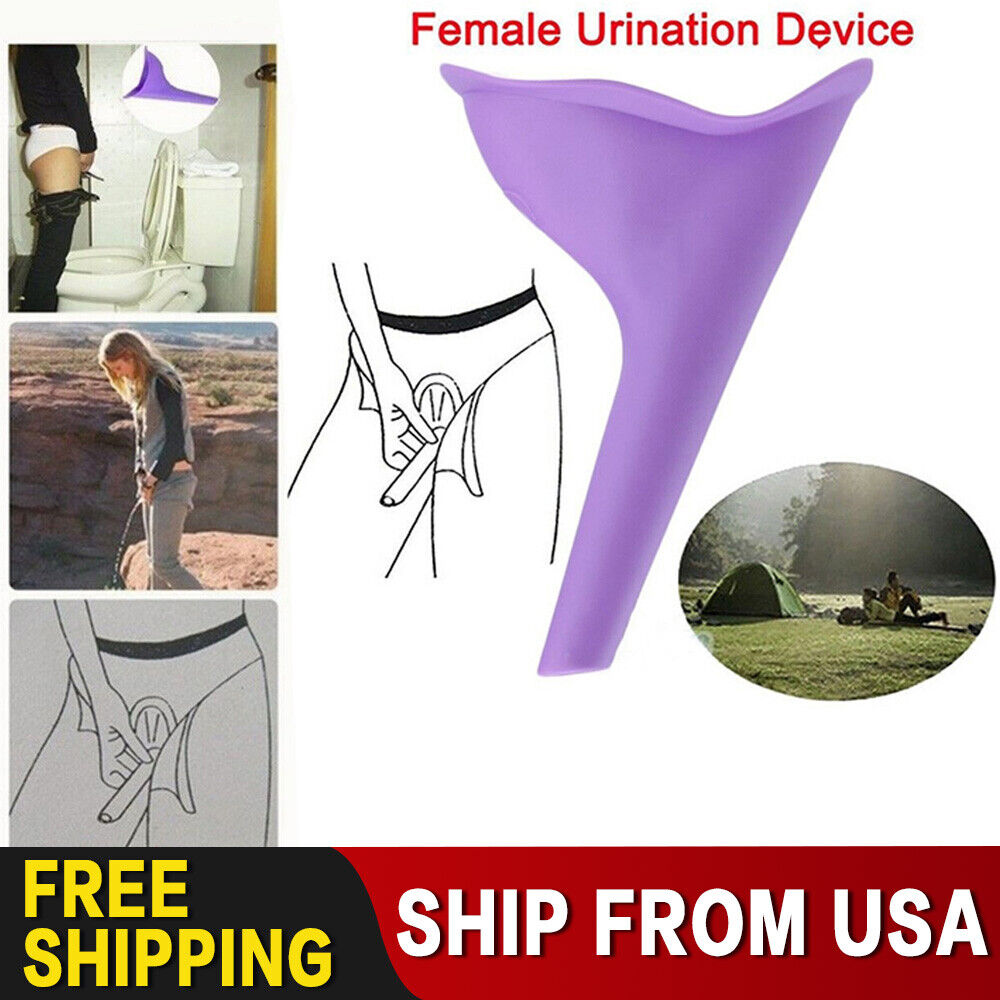 Portable Female Woman Ladies She Urinal Urine Wee Funnel Camping Travel Loo
