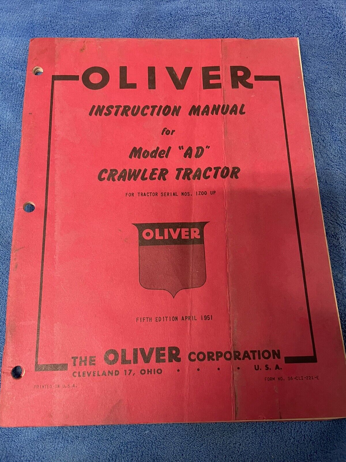 oliver /cletrac  Ad Crawler Manual 