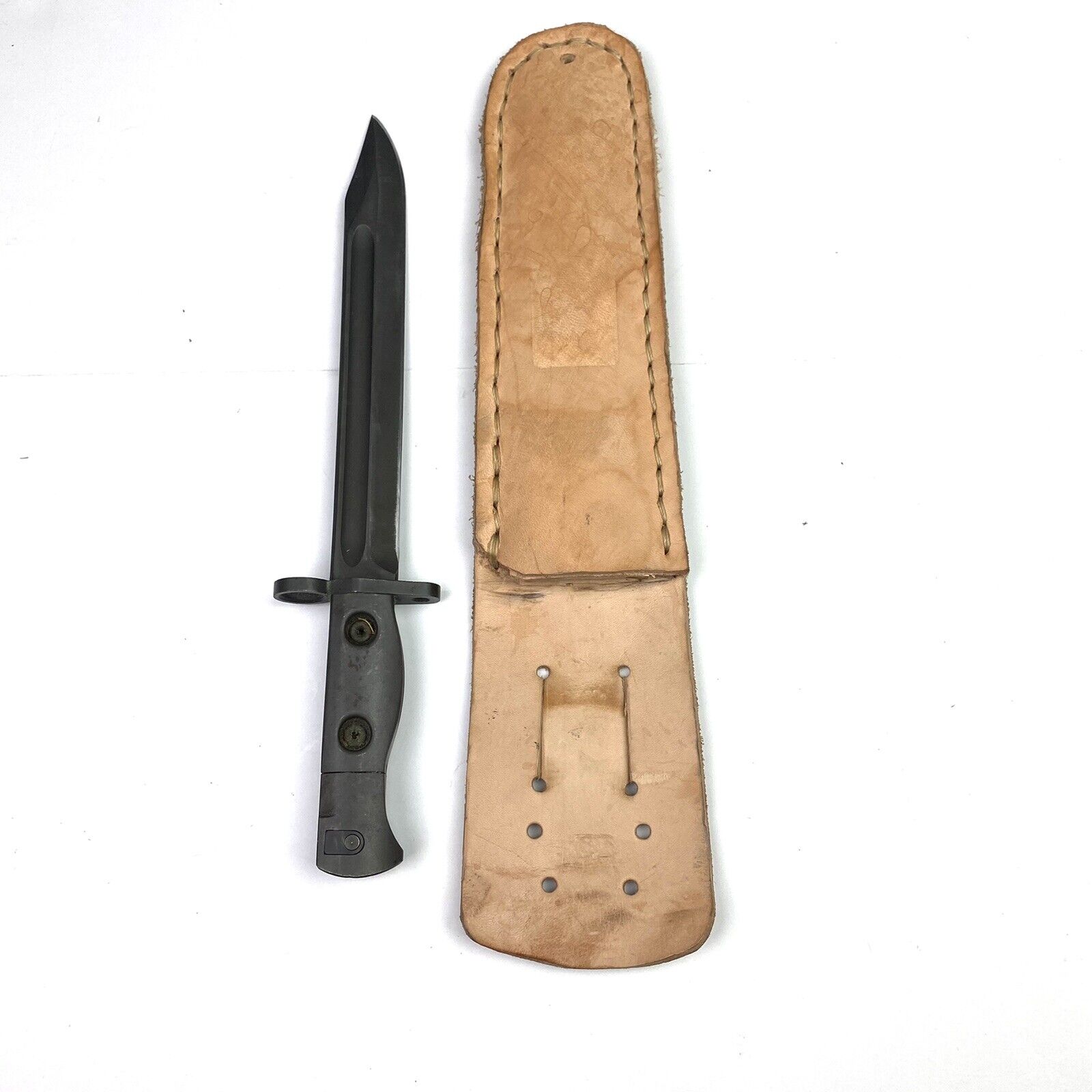 Australian Bayonet L1A2 Knife Collectible with Leather Sheath Collectible Blade