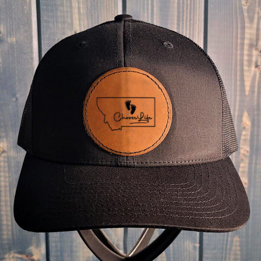 Montana Leather Patch Hat Pro-Life Hat