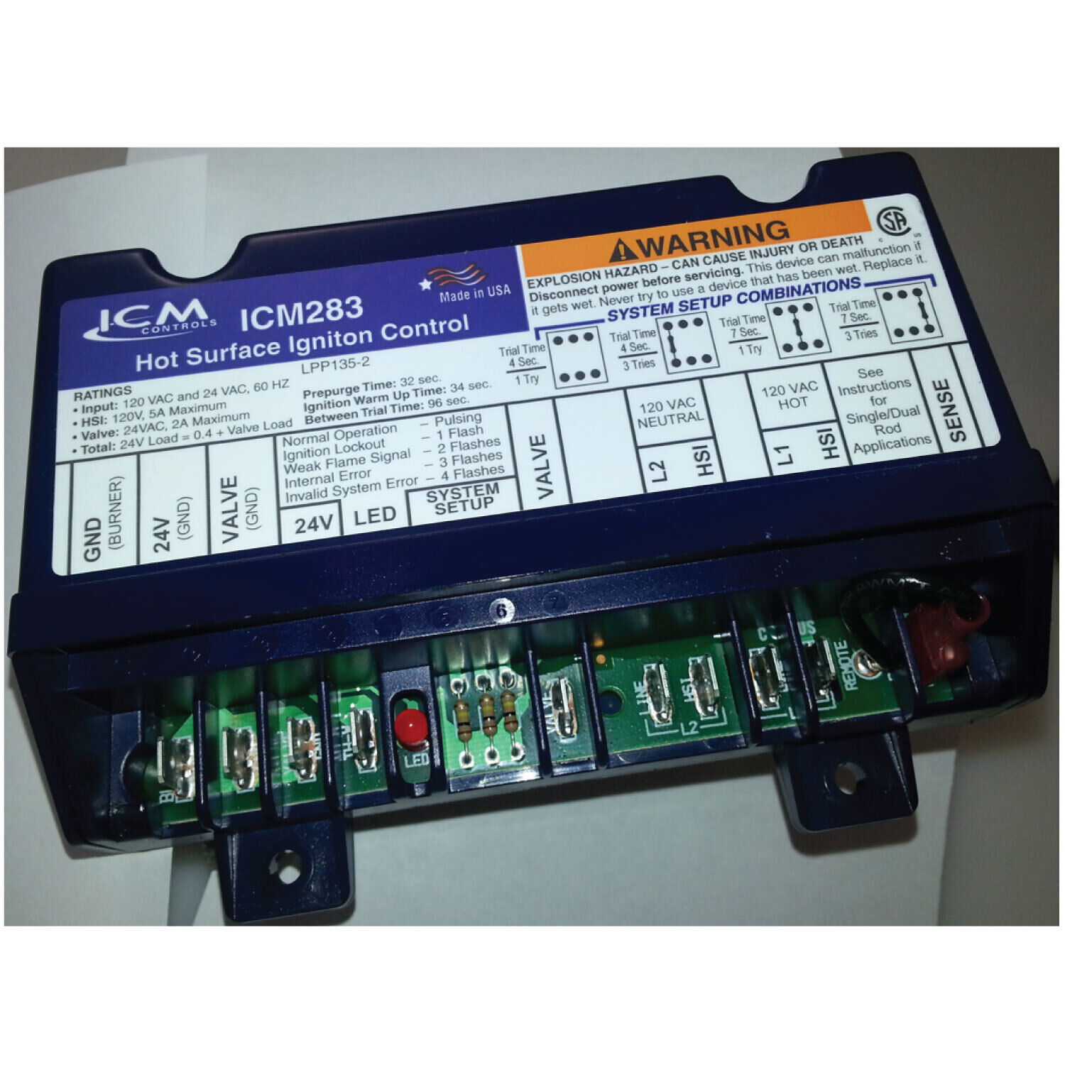 ICM ICM2901 Gas Ignition Control