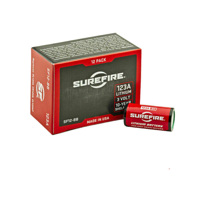 SureFire 123A Lithium Batteries (12 Pack)