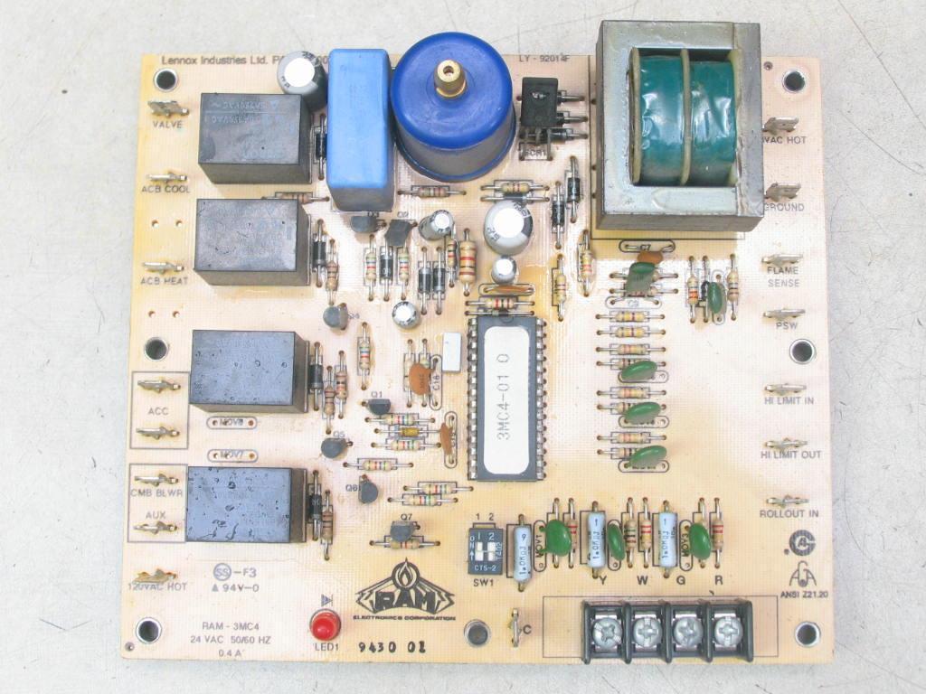LENNOX 3MC4-01 Ignition Control Circuit Board 20J8001 RAM-3MC4