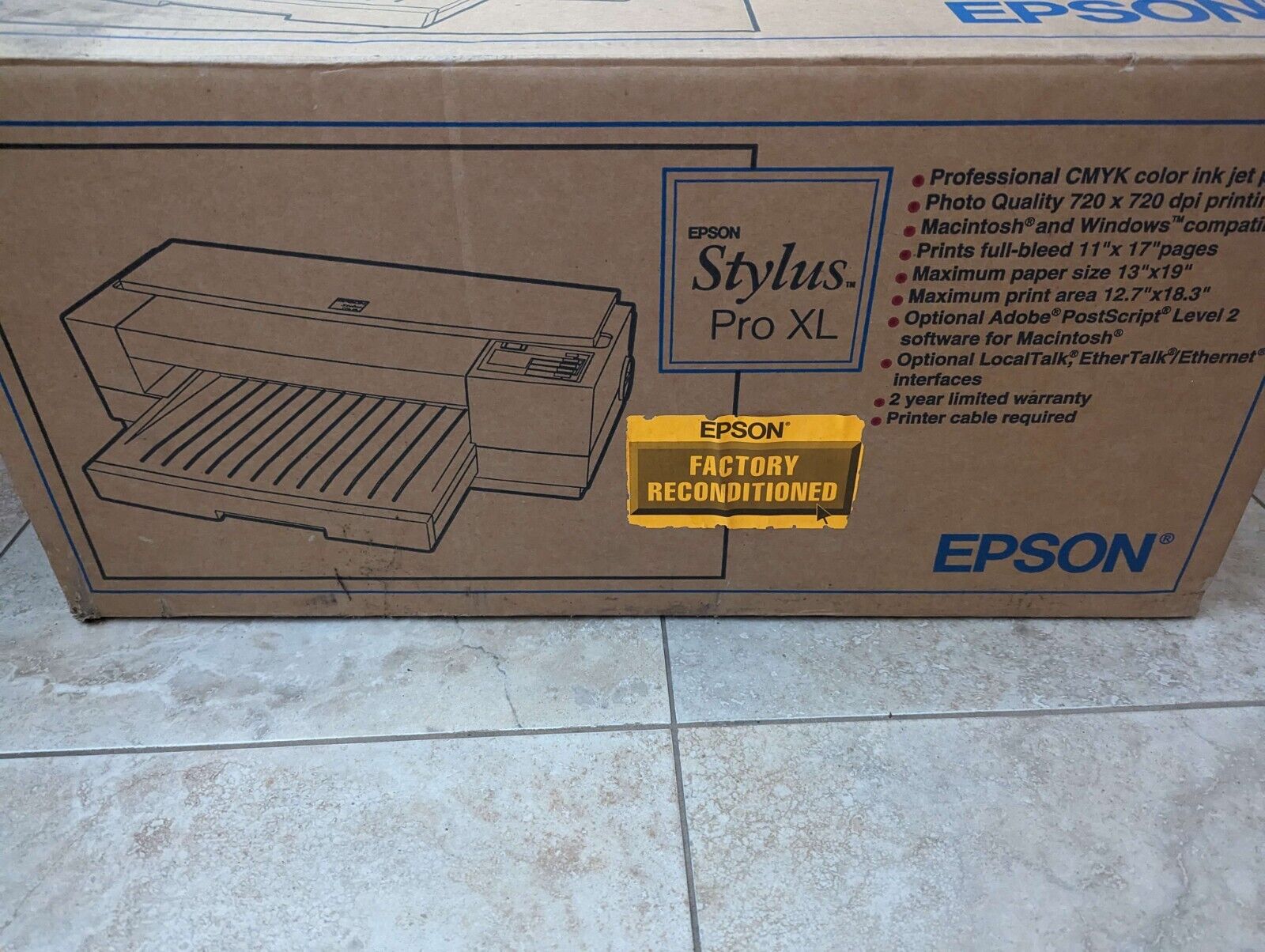 Epson Stylus Pro XL Printer- Factory Reconditioned