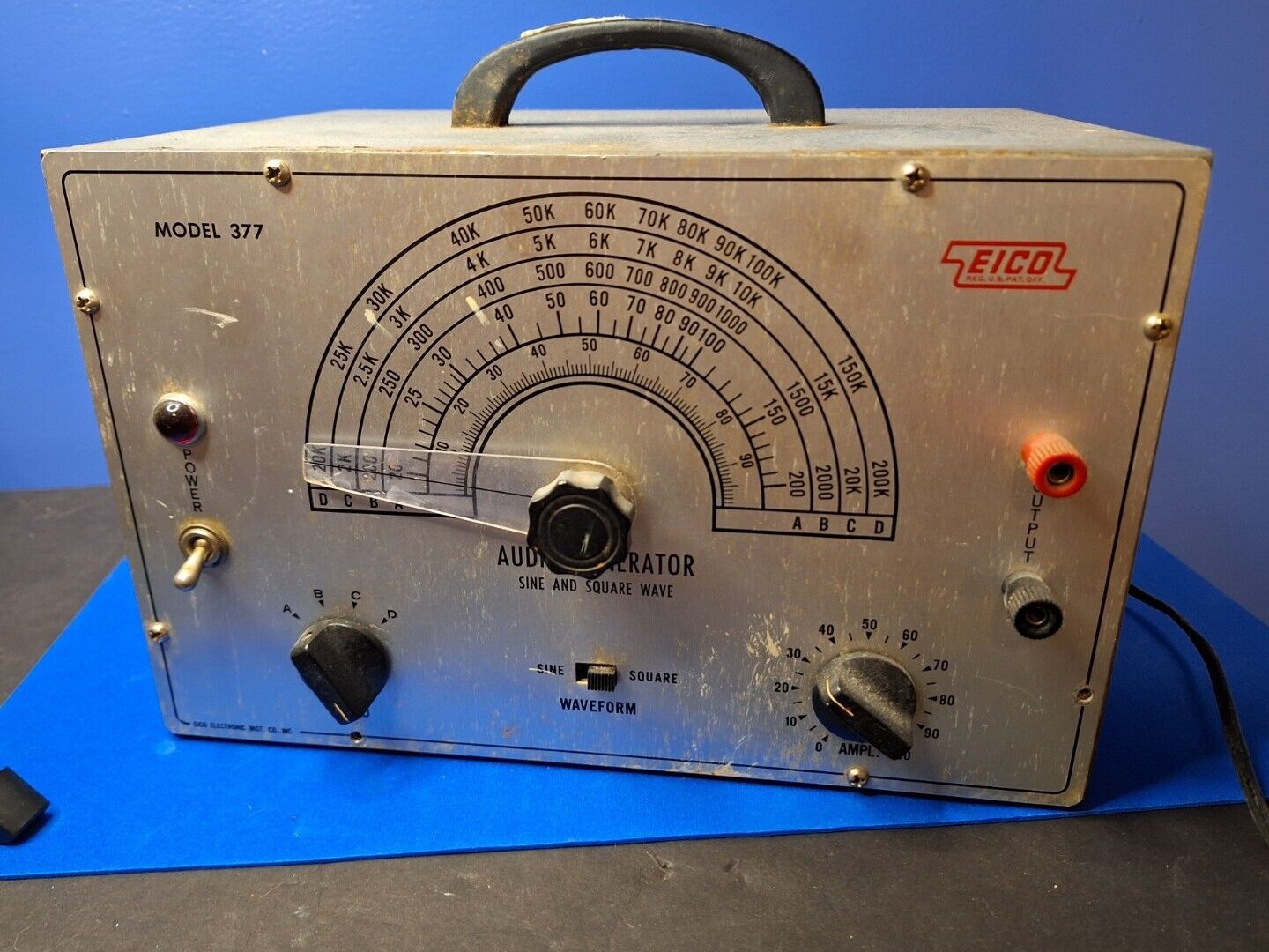Vintage EICO Model 377 Audio Generator Sine and Square Wave 