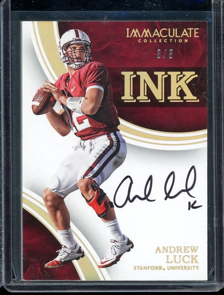 2016 Immaculate Collegiate Ink Andrew Luck Auto #24 (3/5)