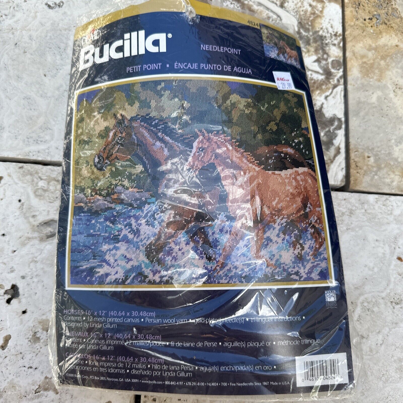 BUCILLA Horses #4824 Needlepoint Craft 2000 16\