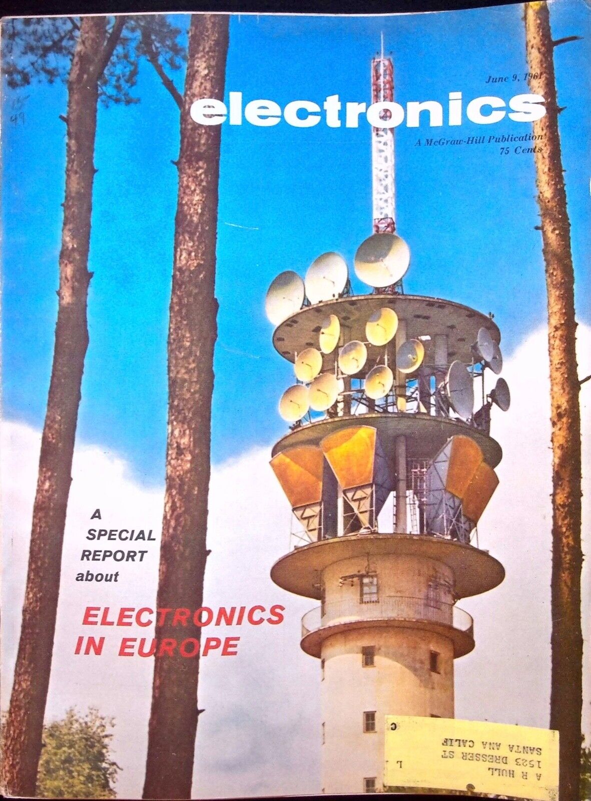 VINTAGE ELECTRONICS IN EUROPE - ELECTRONICS MAGAZINE, JUNE 9, 1961
